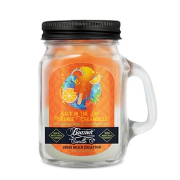 [skh3003] Candle Beamer Double Shot Smoke Killer Collection Back in the Day Orange Creamsicle Small Glass Mason Jar 4oz