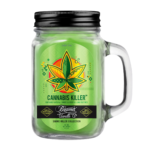 Candle Beamer Double Shot Smoke Killer Collection Cannabis Killer Small Glass Mason Jar 4oz