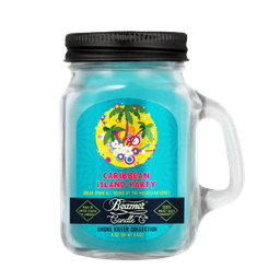 [skh3009] Candle Beamer Double Shot Smoke Killer Collection Caribbean Island Party Small Glass Mason Jar 4oz