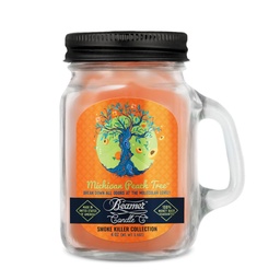 [skh3018] Candle Beamer Double Shot Smoke Killer Collection Michigan Peach Tree Small Glass Mason Jar 4oz