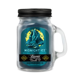 [skh3019] Candle Beamer Double Shot Smoke Killer Collection Midnight Ice Small Glass Mason Jar 4oz