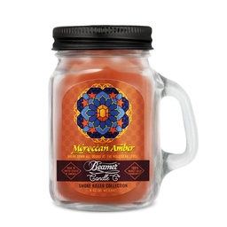[skh3020] Candle Beamer Double Shot Smoke Killer Collection Moroccan Amber Small Glass Mason Jar 4oz