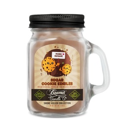 [skh3028] Candle Beamer Double Shot Smoke Killer Collection Sugar Cookie Edibles Small Glass Mason Jar 4oz
