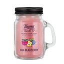 Candle Beamer Double Shot Aromatic Home Series Van Blazzberry Small Glass Mason Jar 4oz