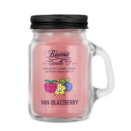 [skh7012] Candle Beamer Double Shot Aromatic Home Series Van Blazzberry Small Glass Mason Jar 4oz