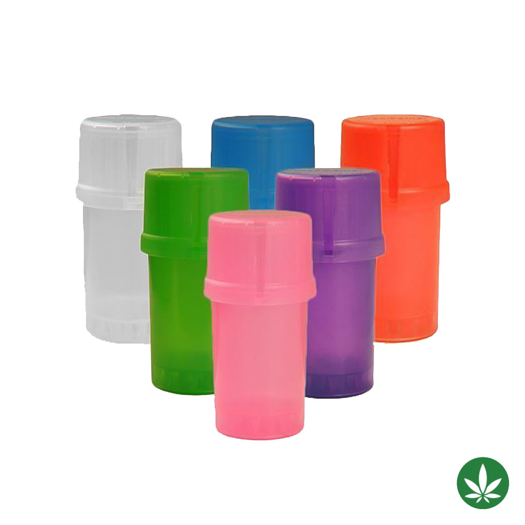 Grinder Storage Medtainer Assorted Translucent Color Box of 12