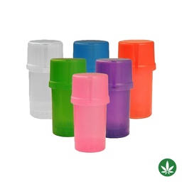 [mq211b] Grinder Storage Medtainer Assorted Translucent Color Box of 12