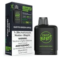 *EXCISED* Disposable Vape Flavour Beast Level X Boost Pod Gusto Green Apple 20ml Box of 6