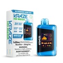 *EXCISED* Disposable Vape Kraze HD Mega 20k Puff Blueberry Kiwi Ice Box of 5