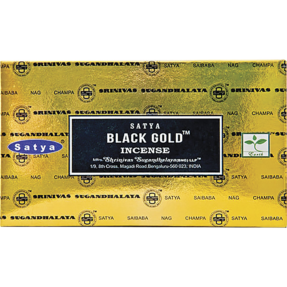 Incense Satya Black Gold  15g Box of 12