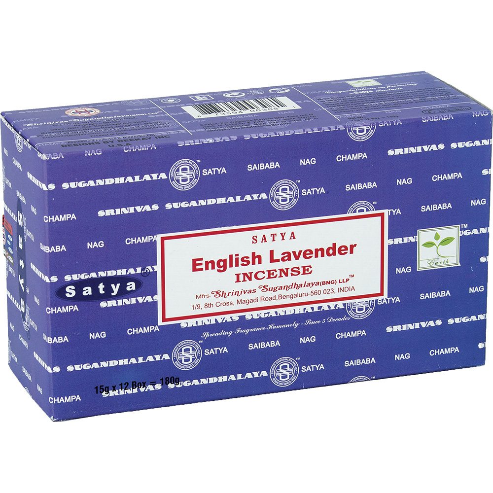 Incense Satya English Lavender  15g Box of 12