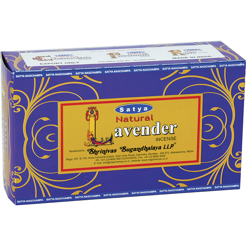 Incense Satya Lavender  15g Box of 12