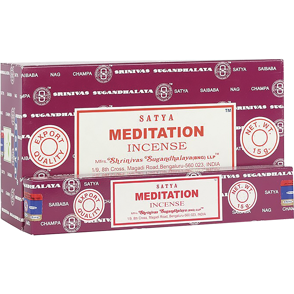 Incense Satya Meditation  15g Box of 12