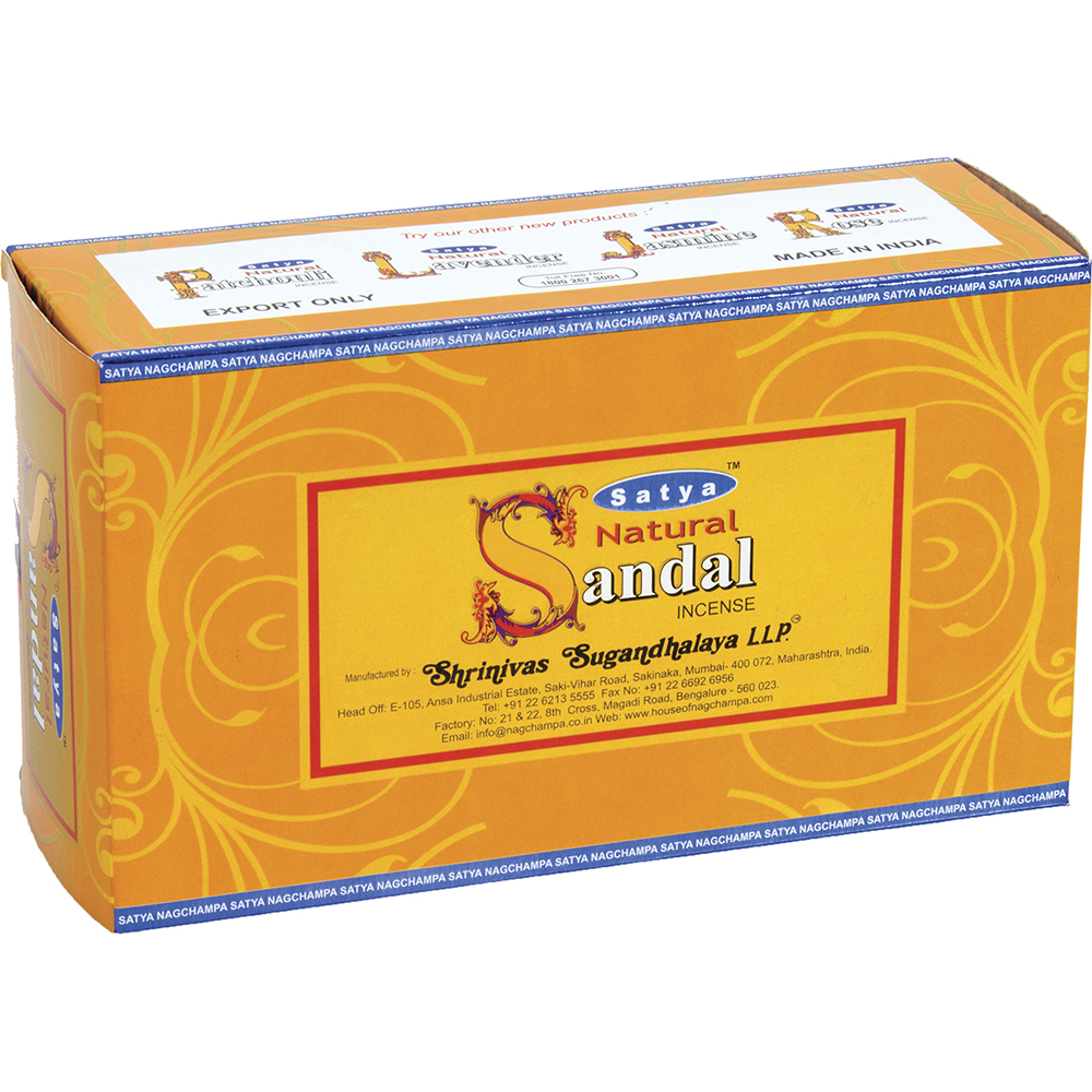 Incense Satya Sandalwood  15g Box of 12