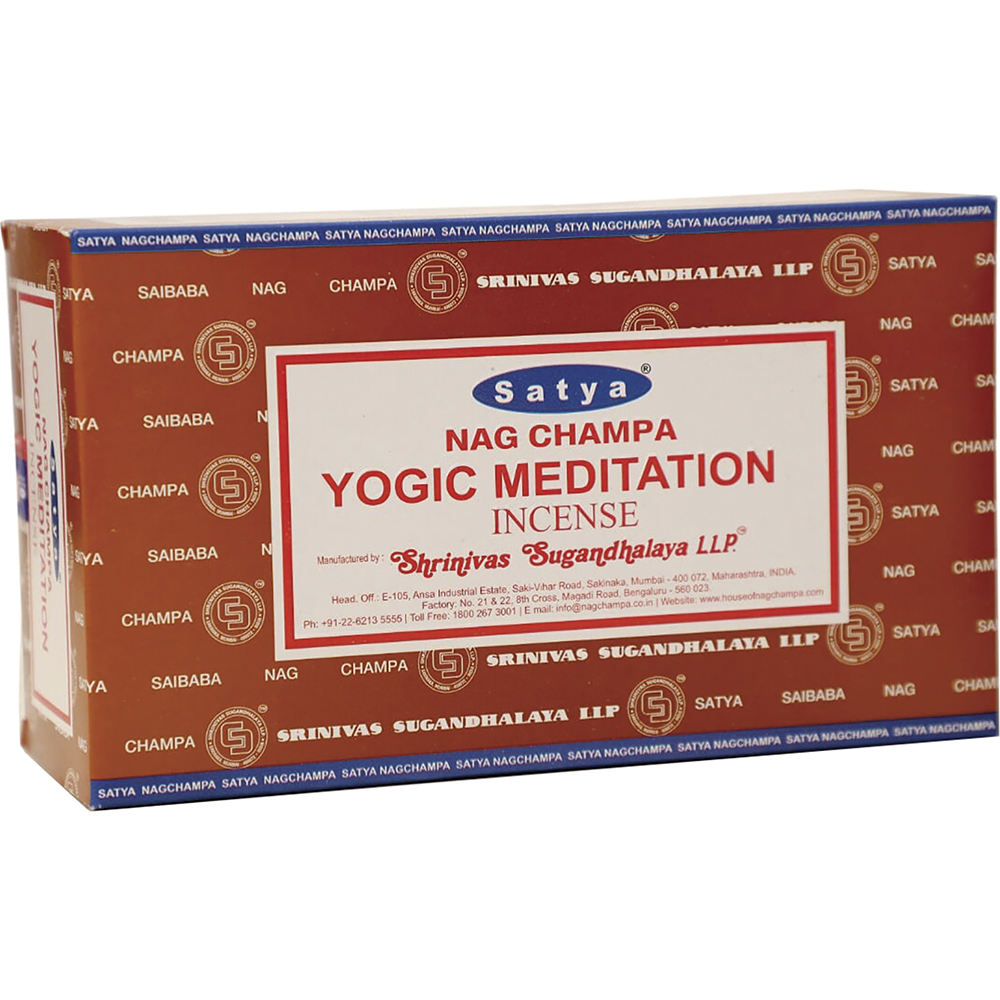 Incense Satya Yogic Meditation  15g Box of 12