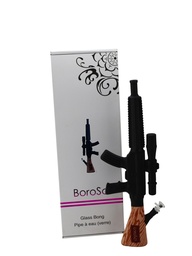 [bsb023] Glass Bong Borosci Assault Rifle 24"