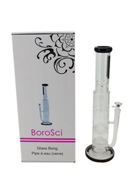 [bsb025] Glass Bong Borosci Double Matrix Perk 17"