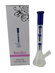 [bsb027] Glass Bong Borosci Triple Tree Perk 20"