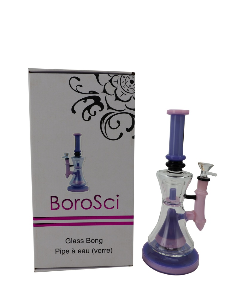 Glass Bong Borosci Pyramid Perk 10"