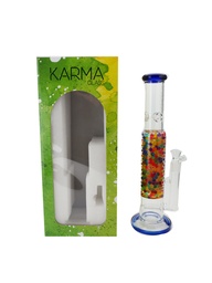 [kmg034] Glass Bong Karma Gumball Design Inline Perk 16"