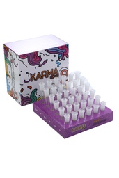 [kmga005b] Glass Stem Karma Clear Flush Mount Box of 36
