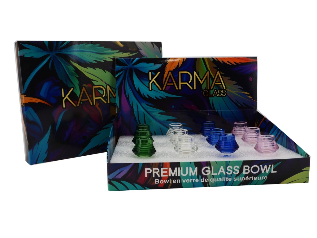 Glass Bowl Karma Hive 14mm Box of 12