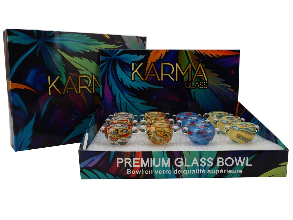 Glass Bowl Karma Lasting Impression Series 14mm Box of 12