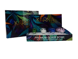 [kmgb025b] Glass Bowl Karma Hive 19mm Box of 12