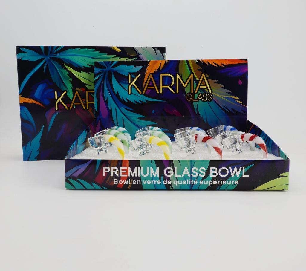 Glass Bowl Karma Reversal Horn 14mm Box of 12