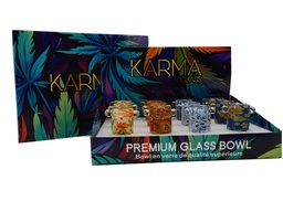 [kmgb036b] Glass Bowl Karma Hippie Love Series 14mm Box of 12