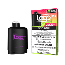 [sth3403b-on] Ontario *EXCISED* Nicotine Pod STLTH LOOP MAX Cherry Lime Ice Box of 4