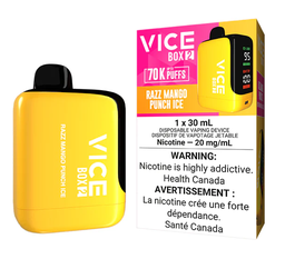 [vic2115b-fd] Federal *EXCISED* Disposable Vape Vice Box 2 70K Razz Mango Punch Ice Box of 4