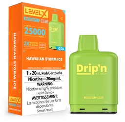 [dpv1506b-ab] Alberta *EXCISED* Nicotine Pod Drip'n Level X Boost G2 Hawaiian Storm Ice Box of 6