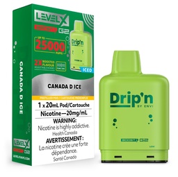 [dpv1507b-ab] Alberta *EXCISED* Nicotine Pod Drip'n Level X Boost G2 Canada D Box of 6