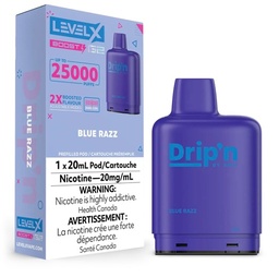 [dpv1511b-ab] Alberta *EXCISED* Nicotine Pod Drip'n Level X Boost G2 Blue Razz Box of 6
