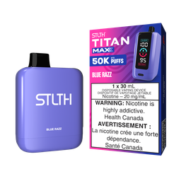 [sth3104b-mb] Manitoba *EXCISED* Disposable Vape STLTH Titan Max 50K Blue Razz Box of 4