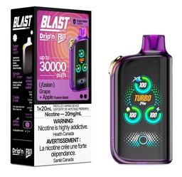 [dpv1422b-mb] Manitoba *EXCISED* Disposable Vape Drip'n Envi Fasta Blast 30K Fusion Series Grape + Apple (Fusion) Box of 5