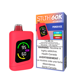 [sth3316b-mb] Manitoba *EXCISED* Disposable Vape STLTH 60K Punch Ice Box of 4