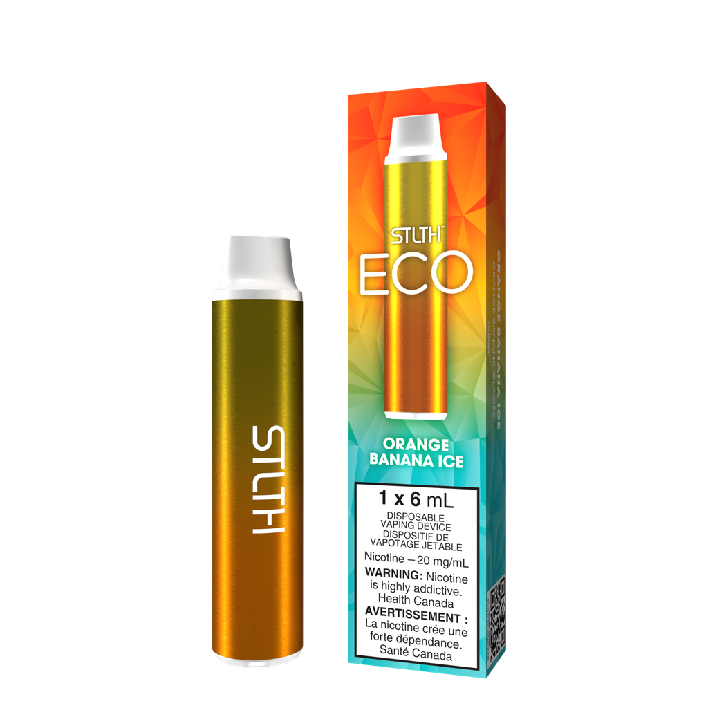 Manitoba *EXCISED* Disposable Vape STLTH ECO Orange Banana Ice  Box of 6