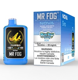 Federal *EXCISED* Disposable Vape Mr Fog NOVA Blue Razz Steezy Ice Box of 5