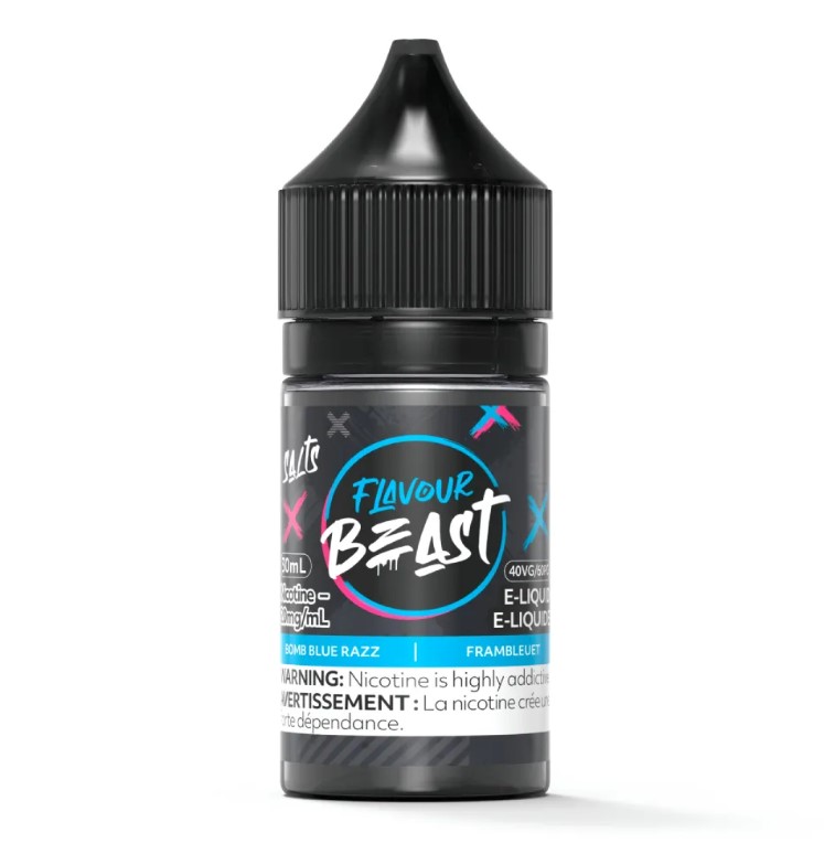 Alberta *EXCISED* Nicotine Liquid Flavour Beast Salt Bomb Blue Razz
