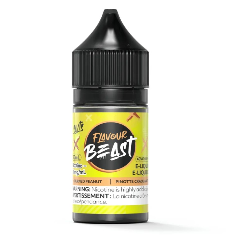 Manitoba *EXCISED* Nicotine Liquid Flavour Beast Salt Churned Peanut