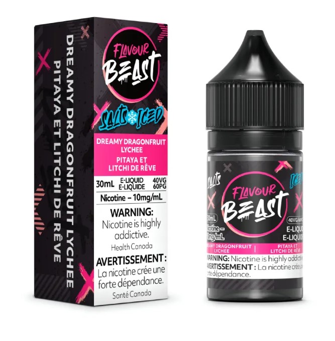 Manitoba *EXCISED* Nicotine Liquid Flavour Beast Salt Dreamy Dragonfruit Lychee Iced