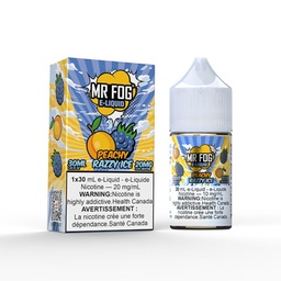Manitoba *EXCISED* Nicotine Liquid Mr Fog Salt Peachy Razzy Ice