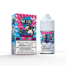 Manitoba *EXCISED* Nicotine Liquid Mr Fog Salt Blueberry Dragonfruit Ice