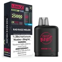 Manitoba *EXCISED* Nicotine Pod Flavour Beast Level X Boost G2 Rad Razz Melon Box of 6