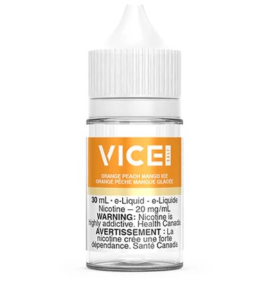Manitoba *EXCISED* Nicotine Liquid Vice Salt 30ml Orange Peach Mango Ice