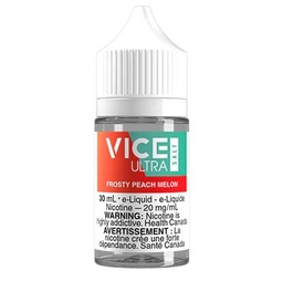 [jsvi2004-mb] Manitoba *EXCISED* Nicotine Liquid Vice Ultra Salt 30ml Frosty Peach Melon