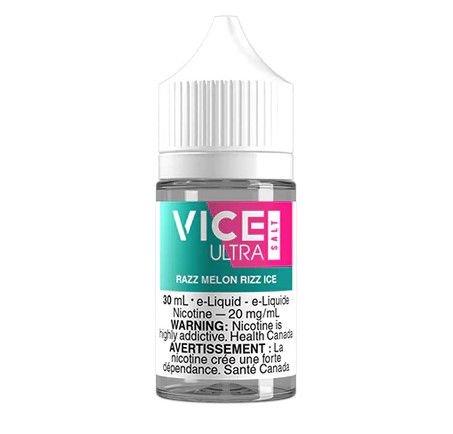 Manitoba *EXCISED* Nicotine Liquid Vice Ultra Salt 30ml Razz Melon Rizz Ice