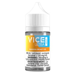 [jsvi2001-ab] Alberta *EXCISED* Nicotine Liquid Vice Ultra Salt 30ml Banana Beast Ice